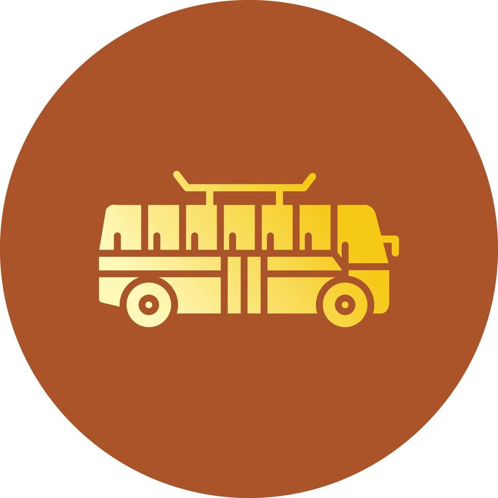 Bus Creative Icon Design vector