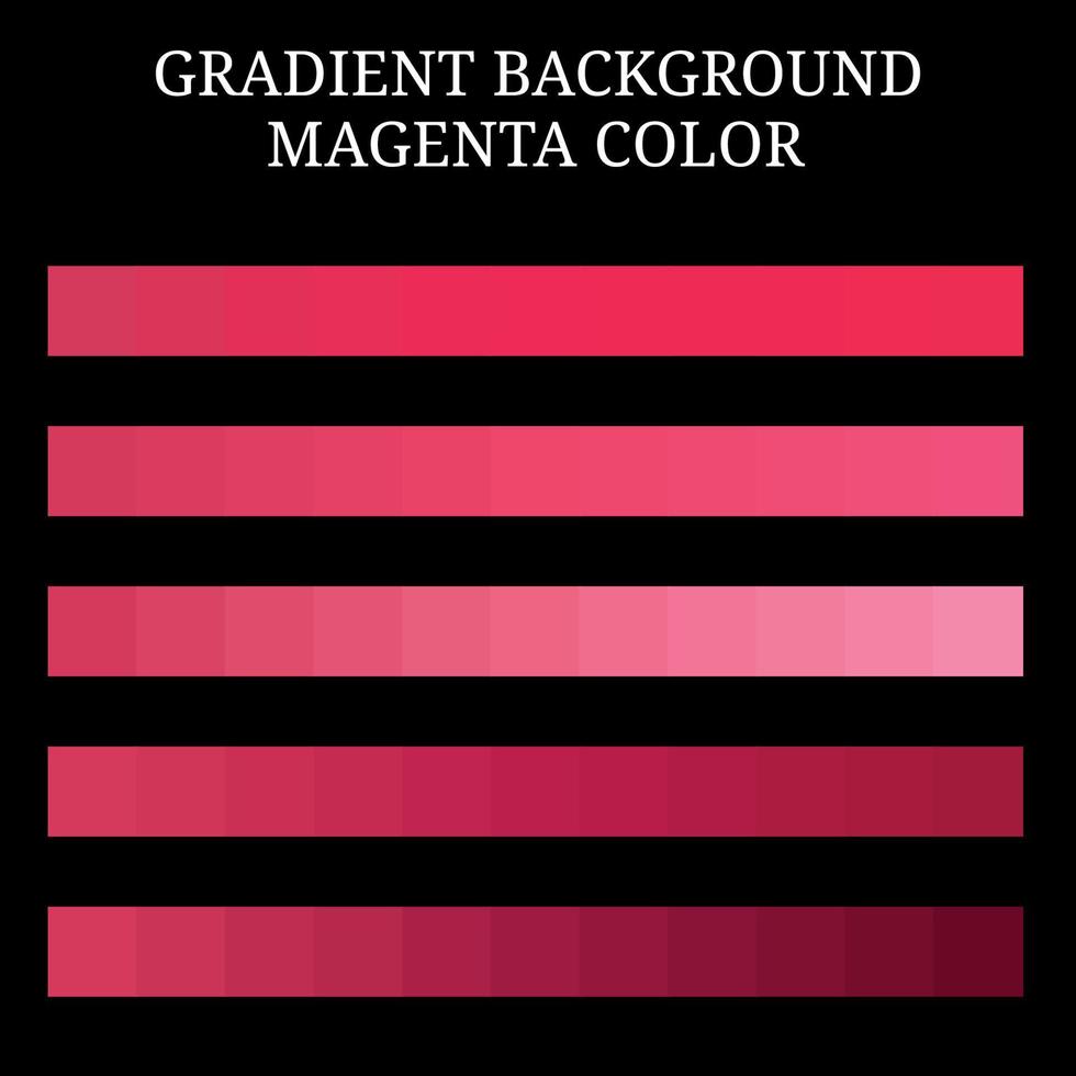 conjunto de colores magenta, color 2023 magenta vivo vector