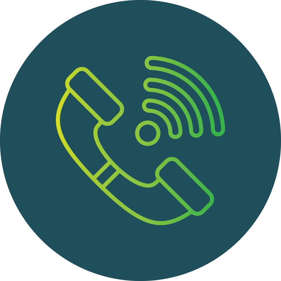Phone Receiver Creative Icon Design vector