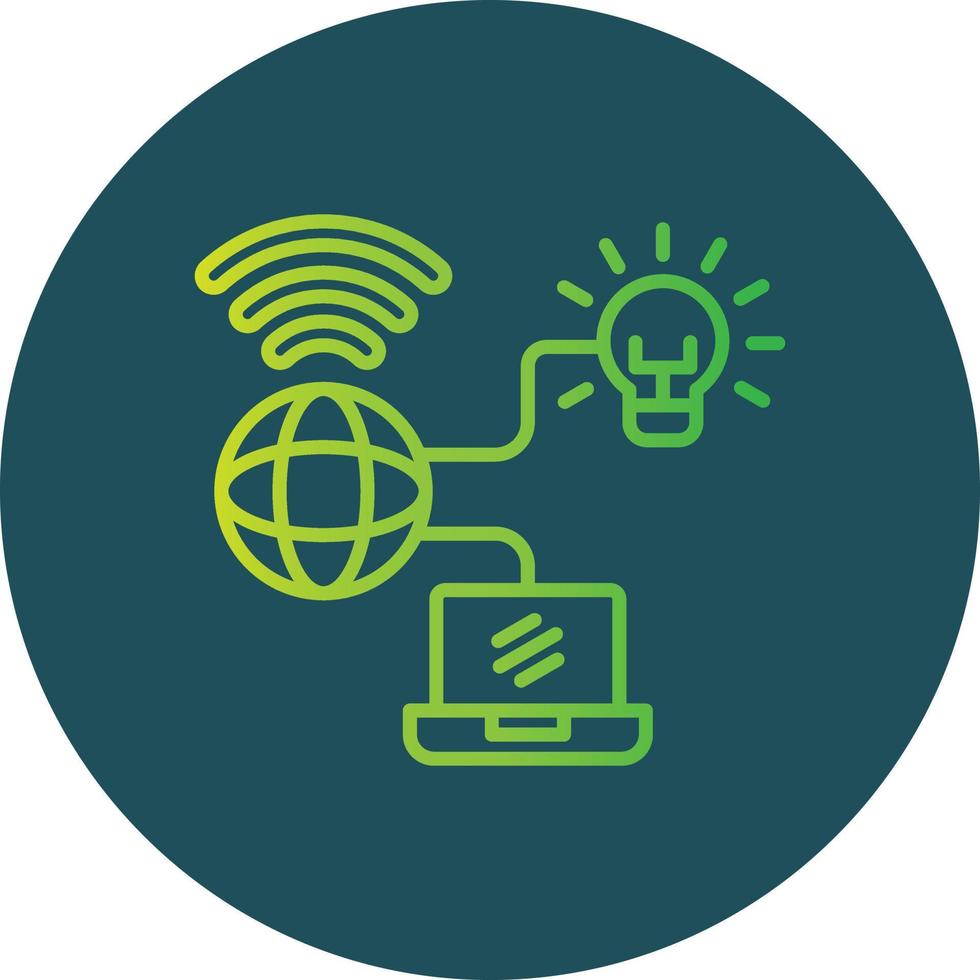 Internet Of Things Creative Icon Design vector