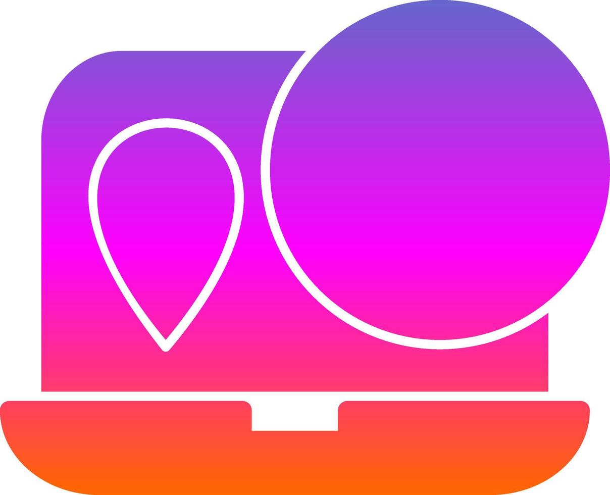 Digital Nomad Hub Vector Icon Design