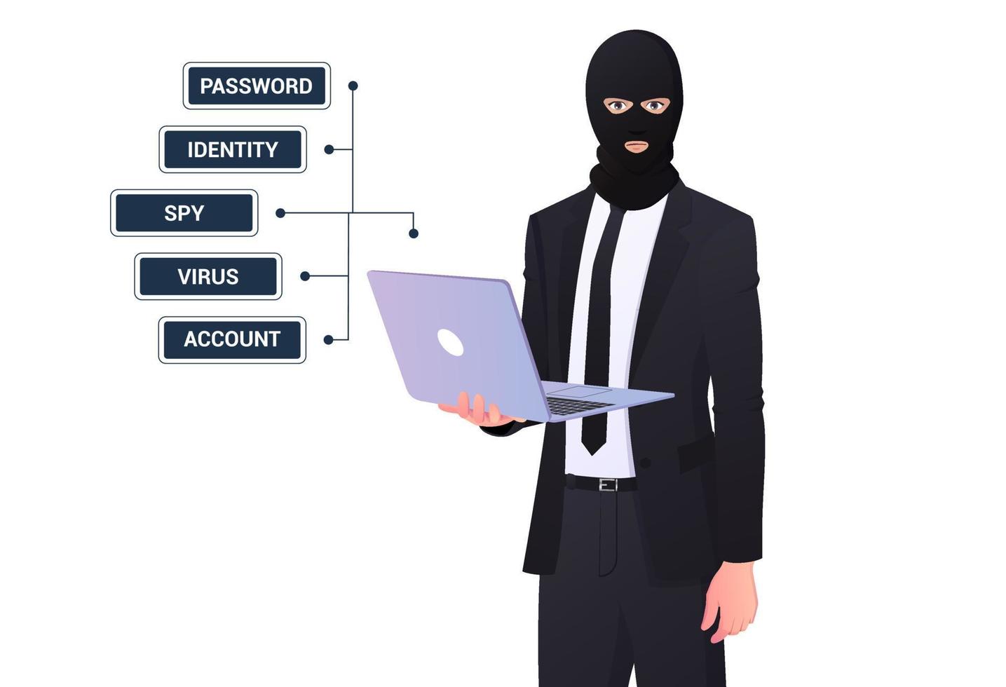 Hacker Concept Illustration vector