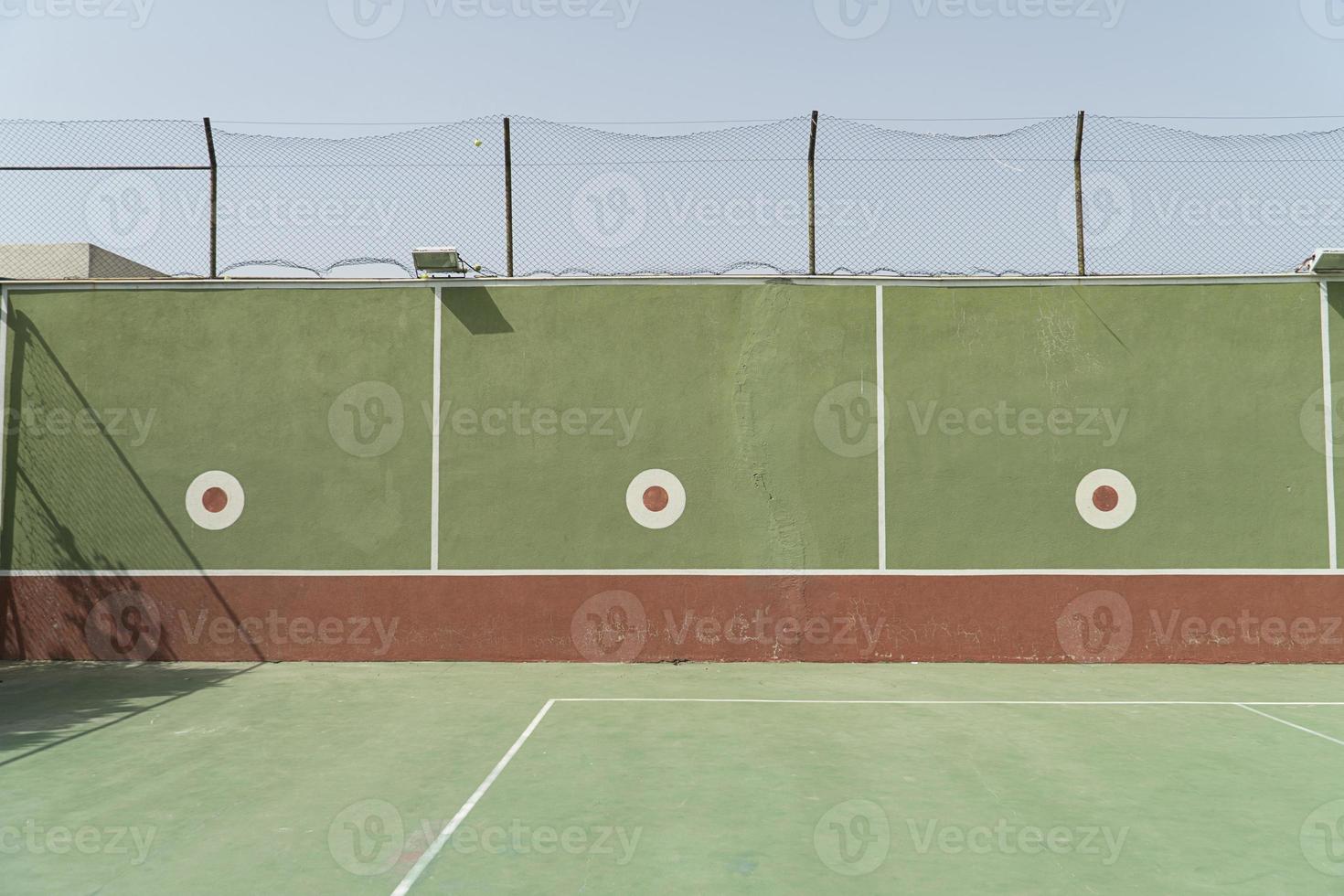 Tennis court on a sunny day photo