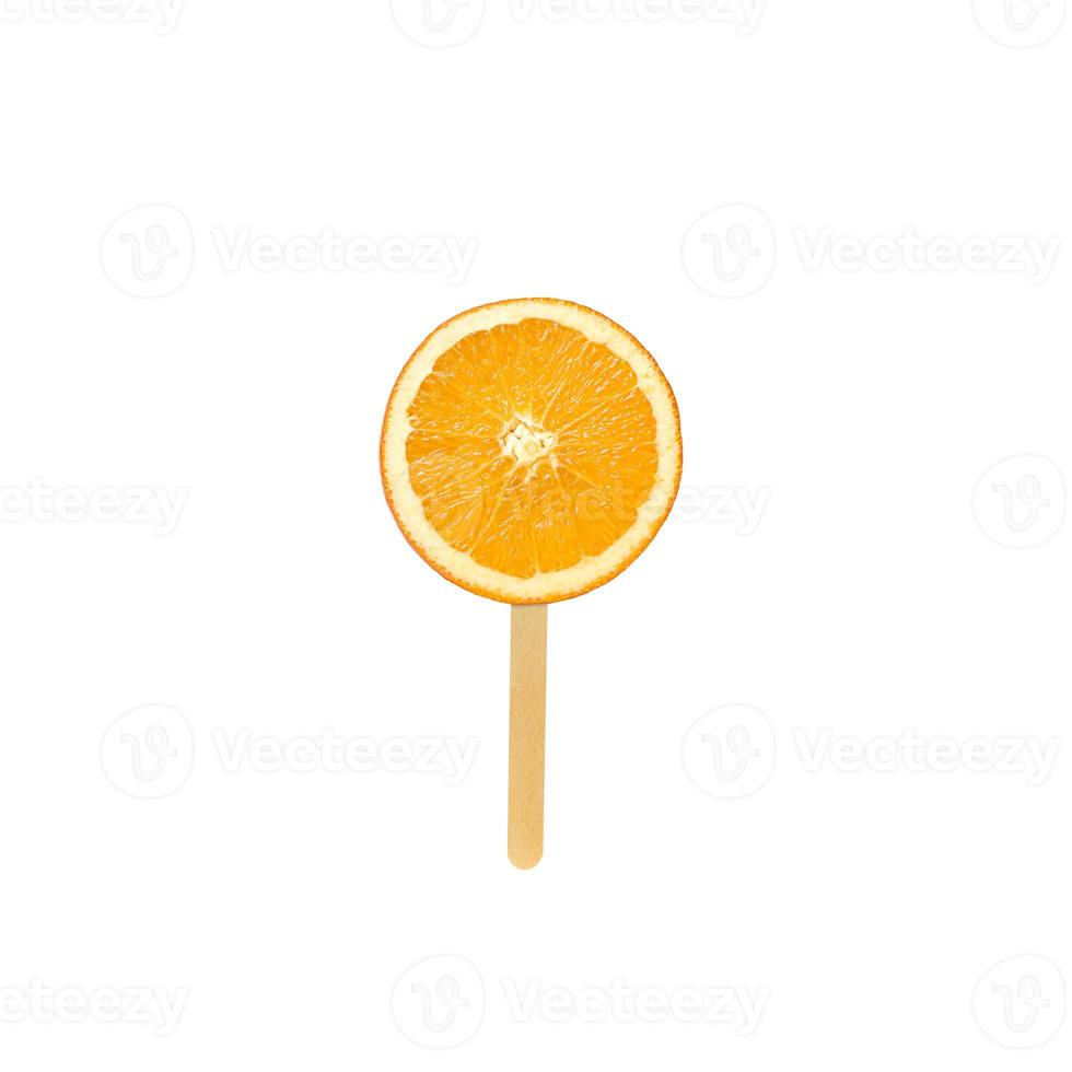 imagen publicitaria de rodaja de naranja foto
