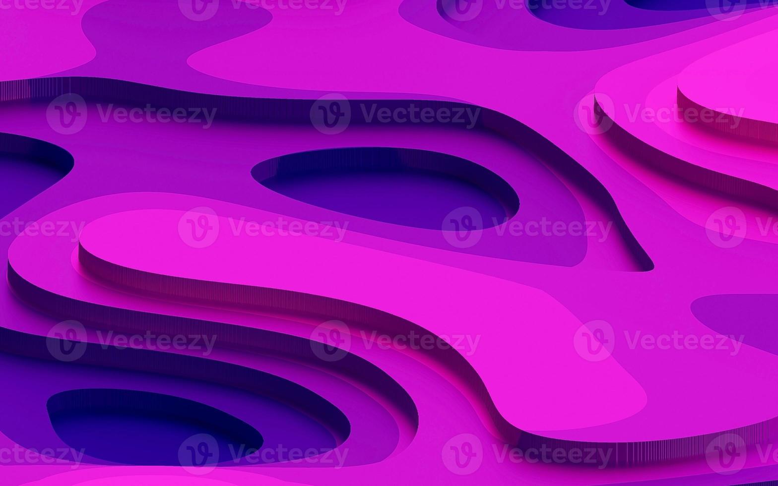 Colorful abstract background with round shape, layer pattern. 3D Render illustration. photo