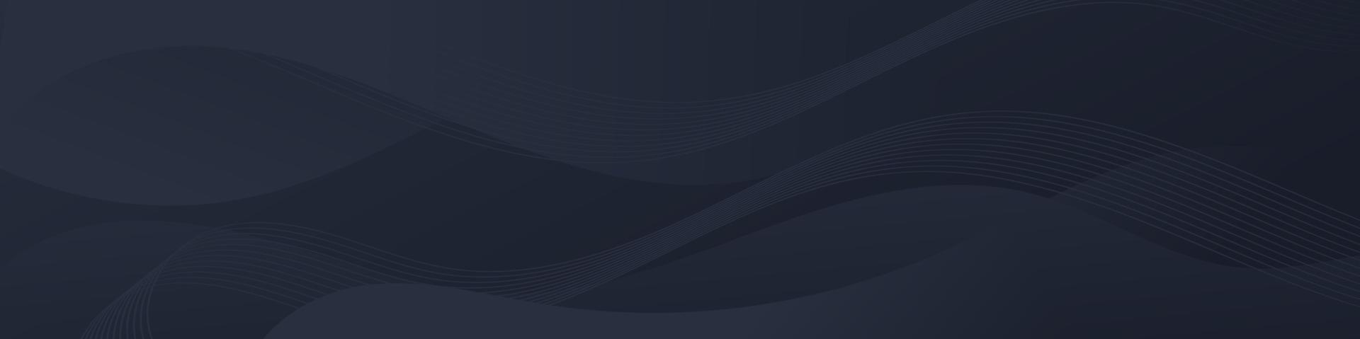 Abstract Black Fluid Wave Banner Template vector