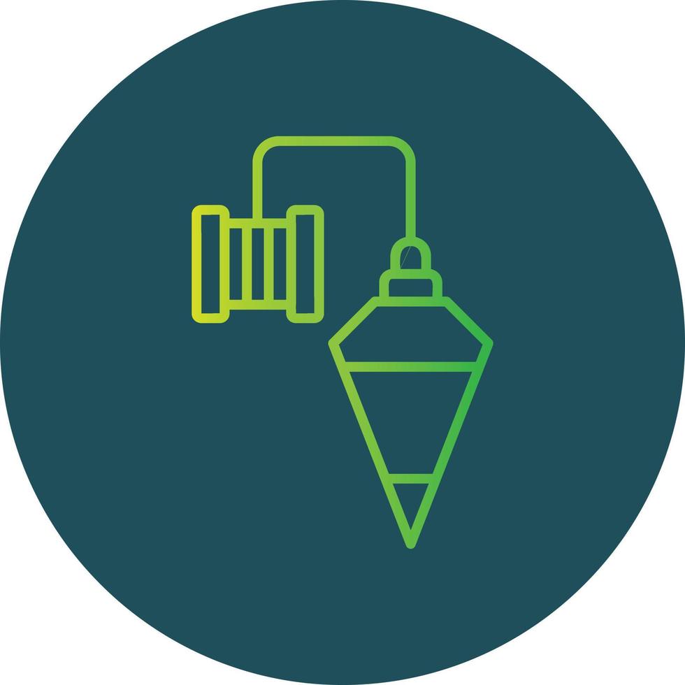 Plumb Bob Creative Icon Design vector