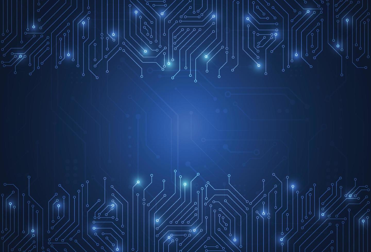 Abstract background with technology circuit board texture. Electronic motherboard illustration. Communication and engineering concept. Vector illustration
