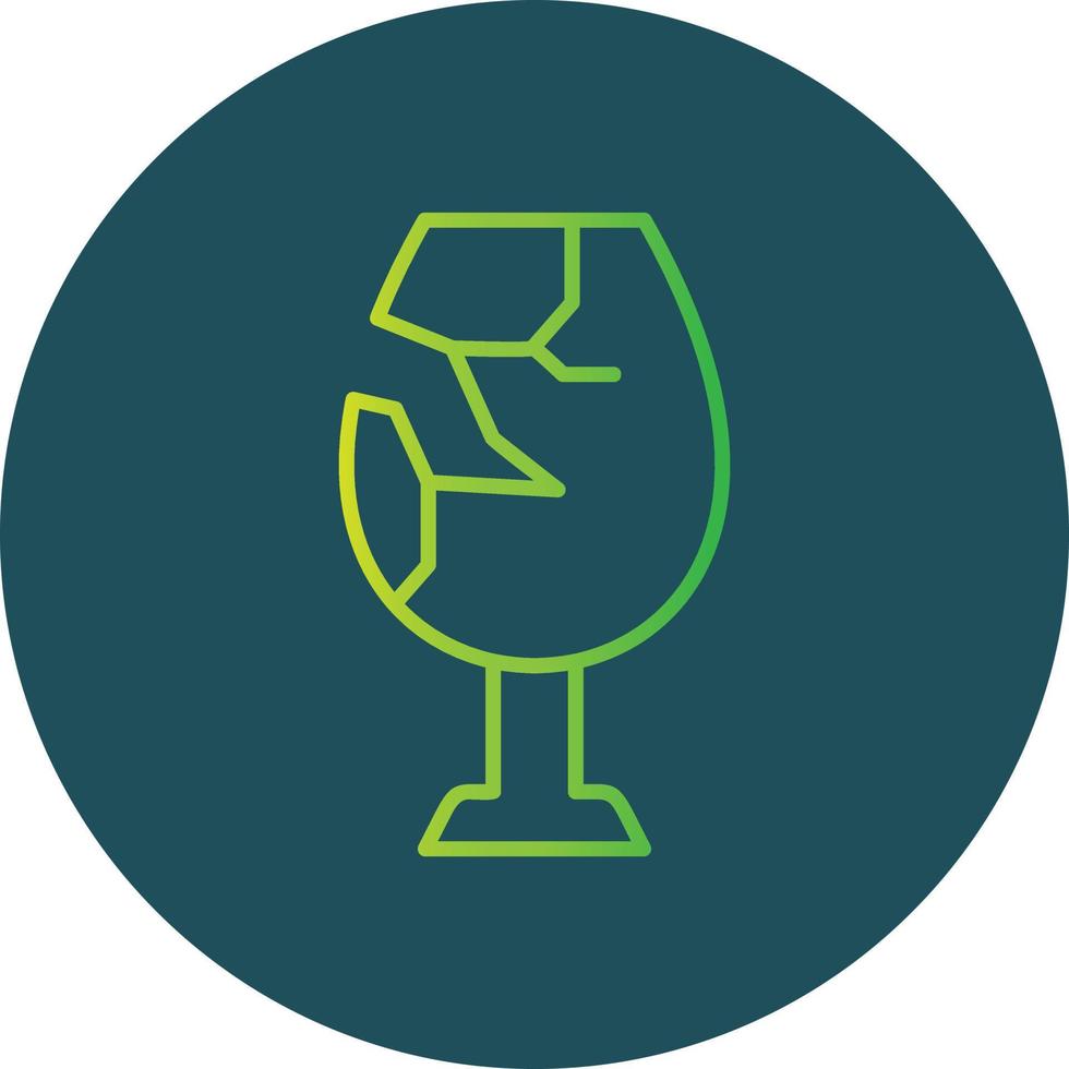 Broken Glass Creative Icon Design vector