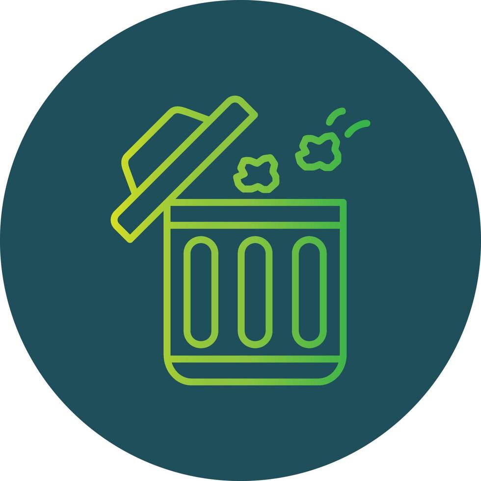 Throwing Trash Creative Icon Design vector