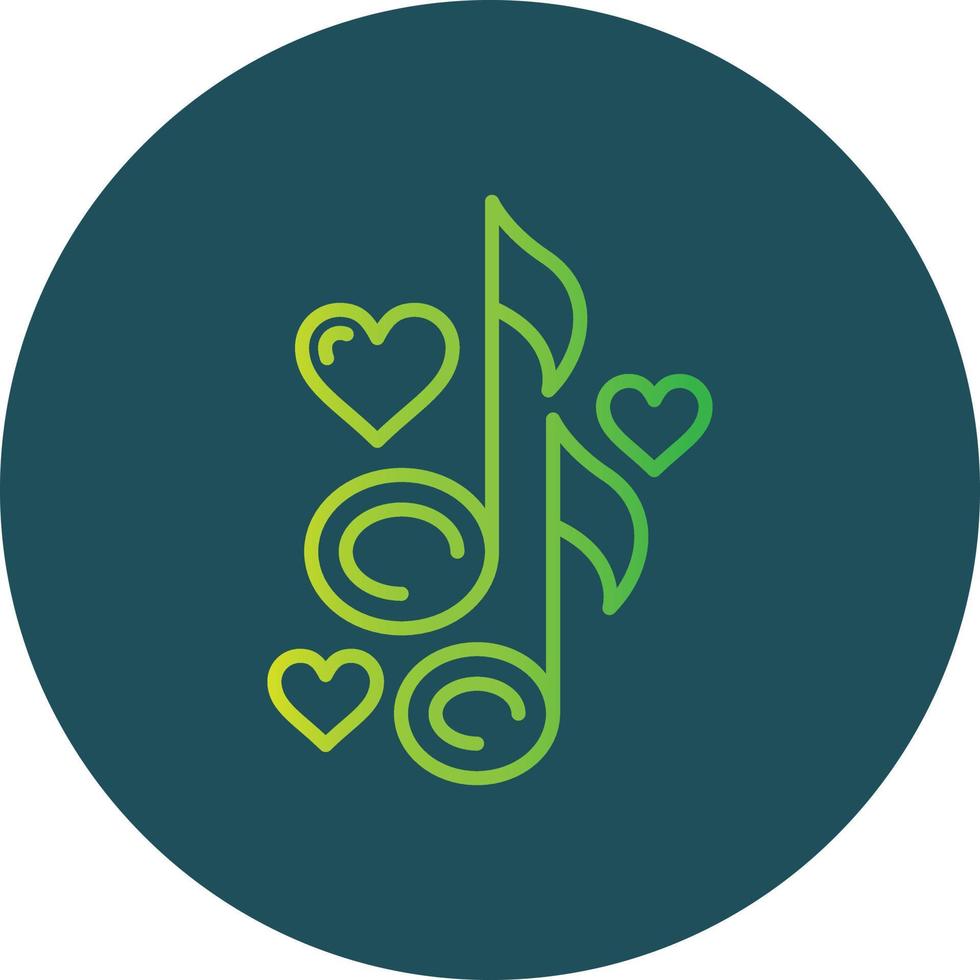 Love Song Creative Icon Design vector