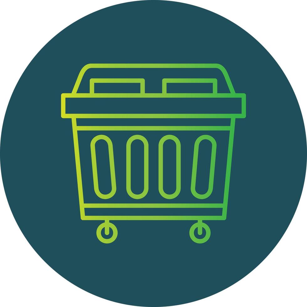 Trash Bin Creative Icon Design vector