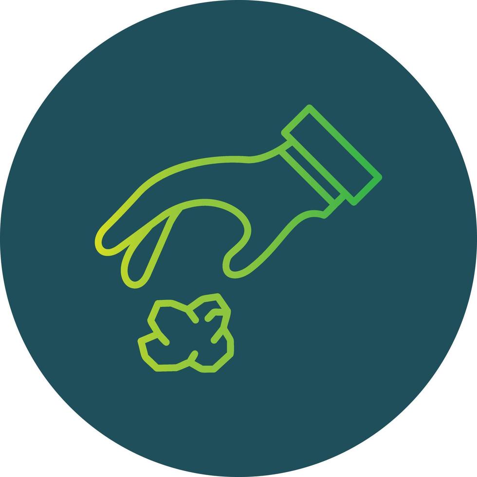 Throwing Trash Creative Icon Design vector