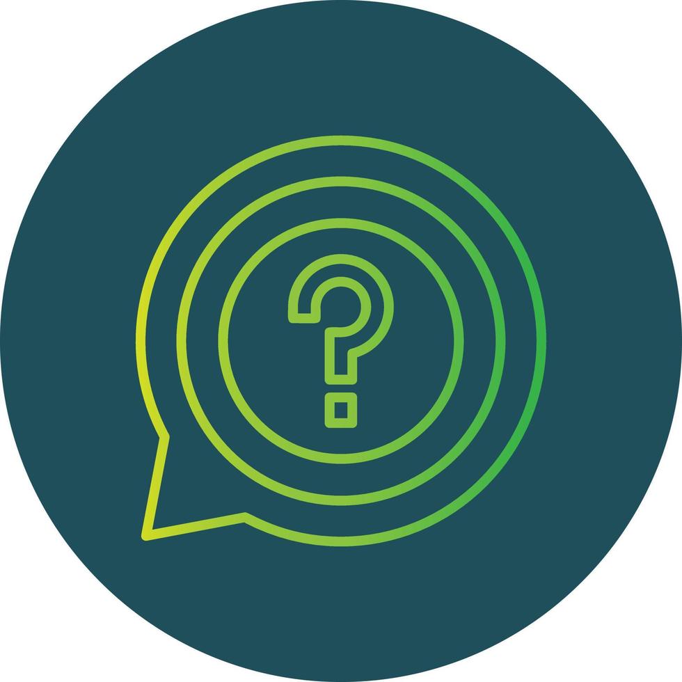 Question Creative Icon Design vector