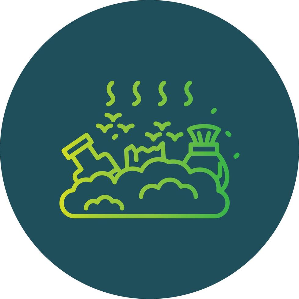 Landfill Creative Icon Design vector