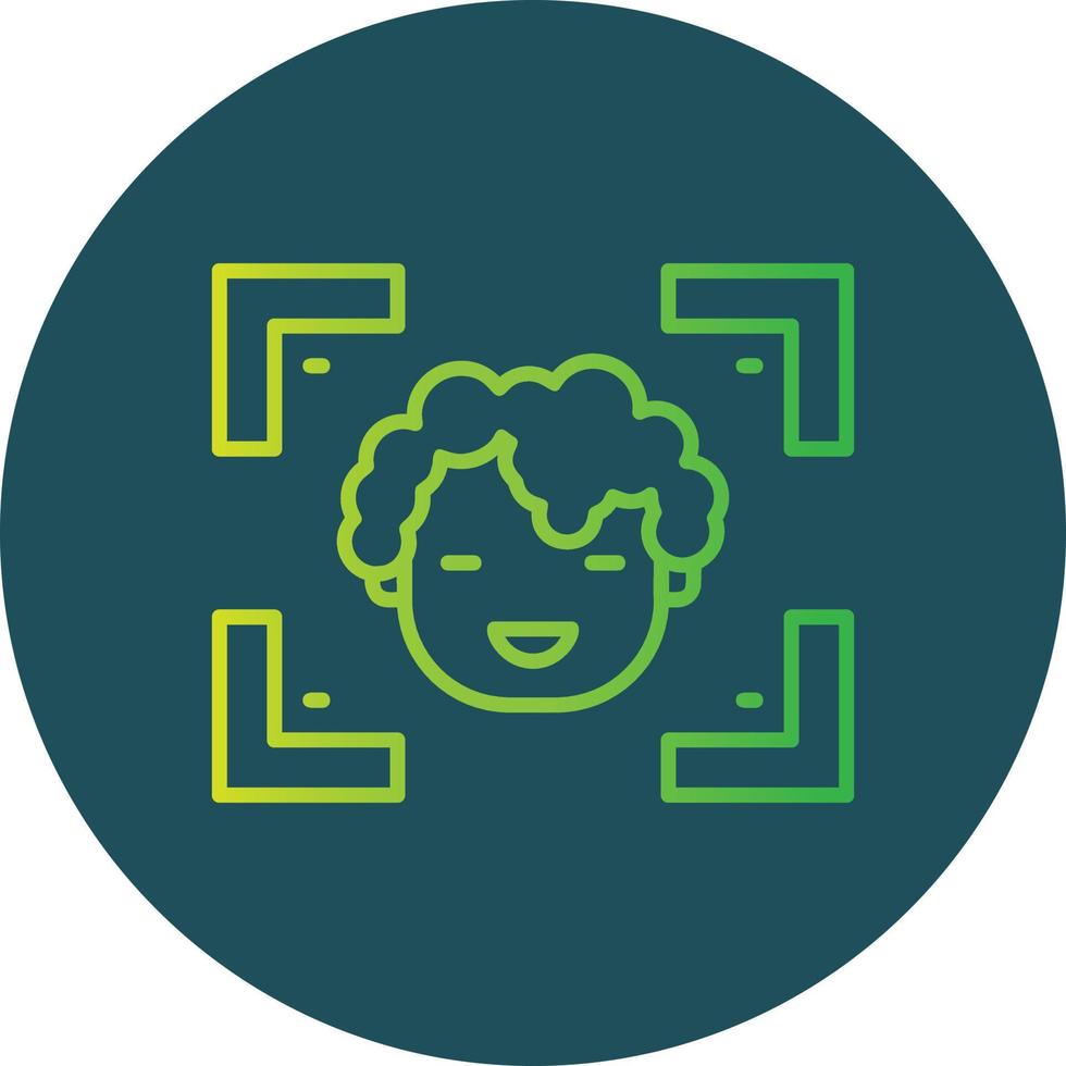Face Detection Creative Icon Design vector