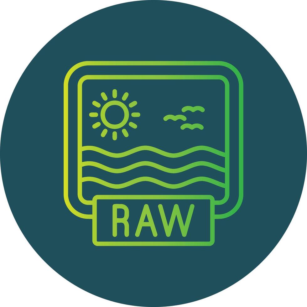 Raw Creative Icon Design vector