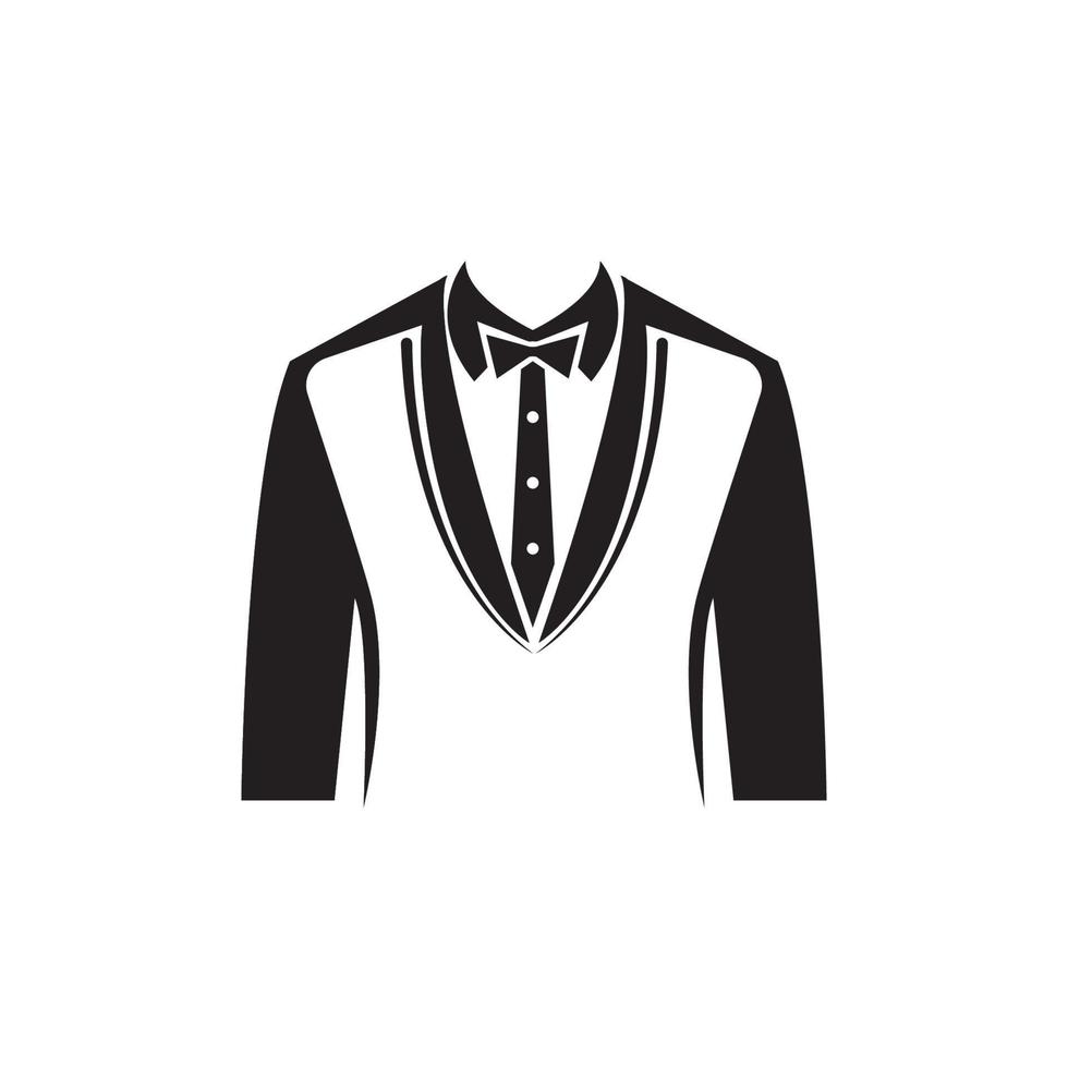 Tuxedo logo design vector