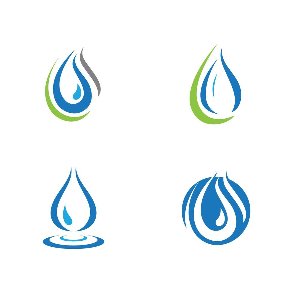 water drop Logo Template vector