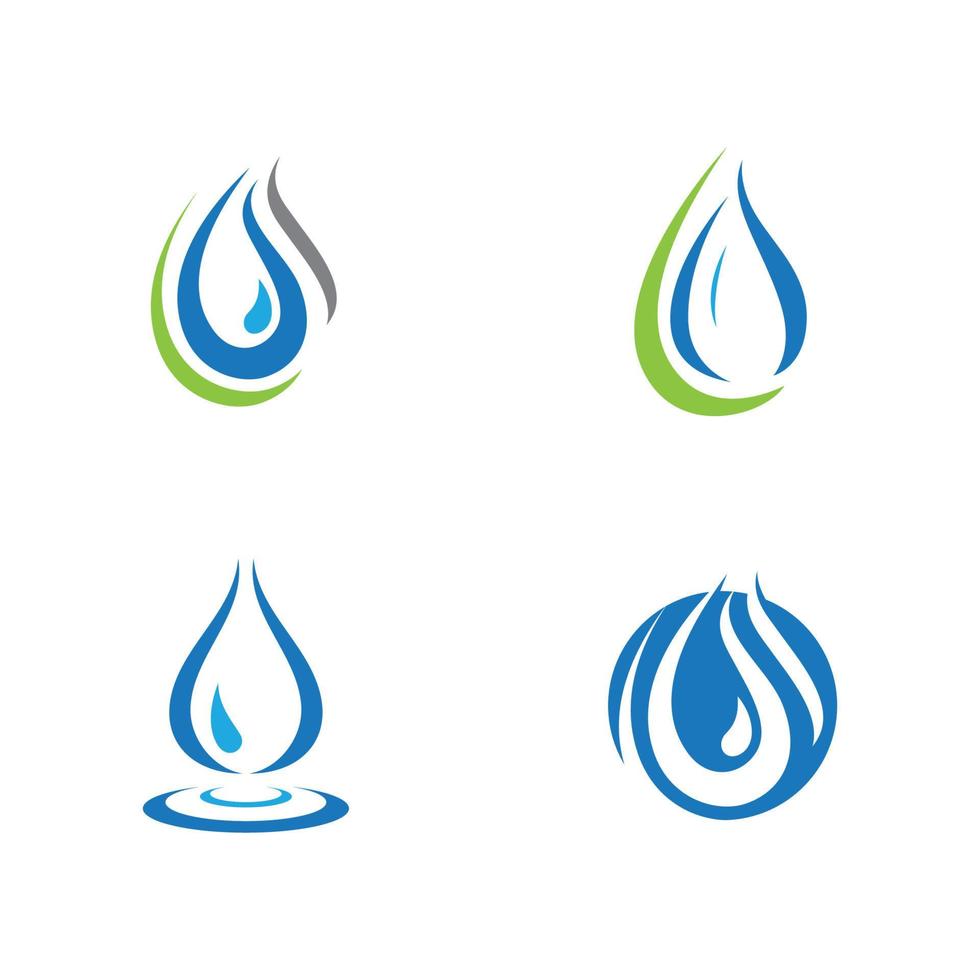 plantilla de logotipo de gota de agua vector