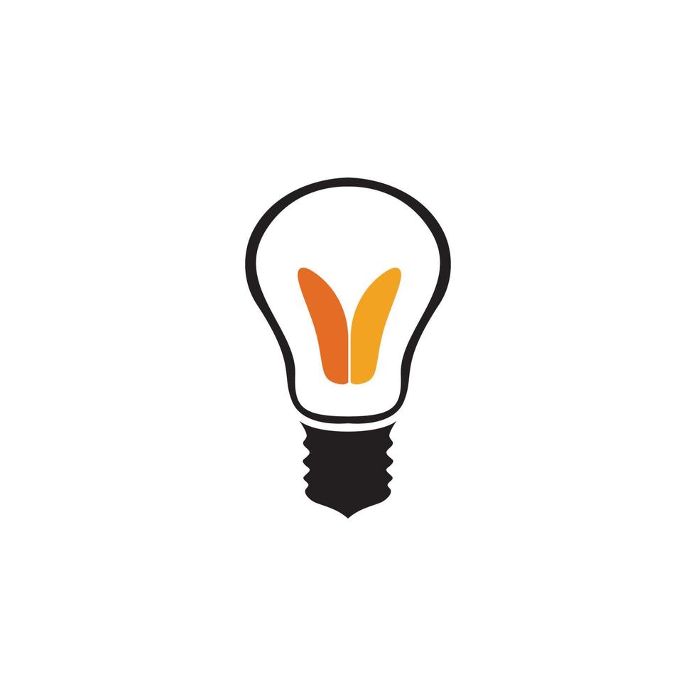 light bulb symbol icon vector