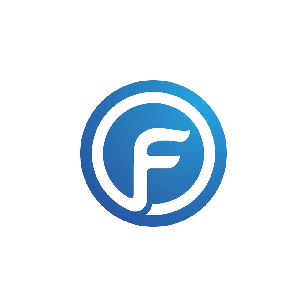 F Letter vector icon