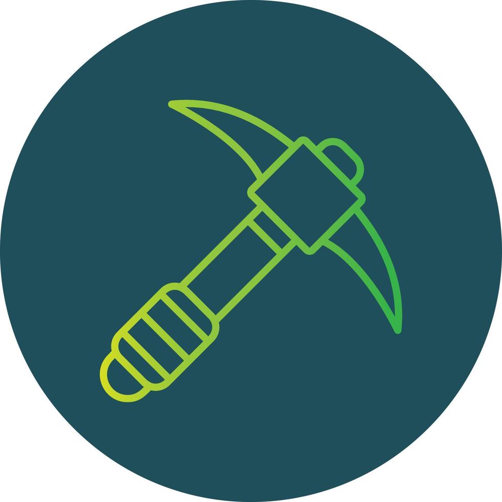 Pickaxe Creative Icon Design vector