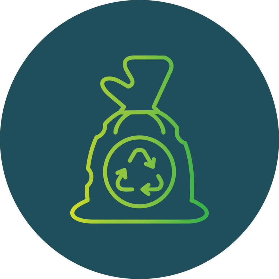 Garbage bag Creative Icon Design vector