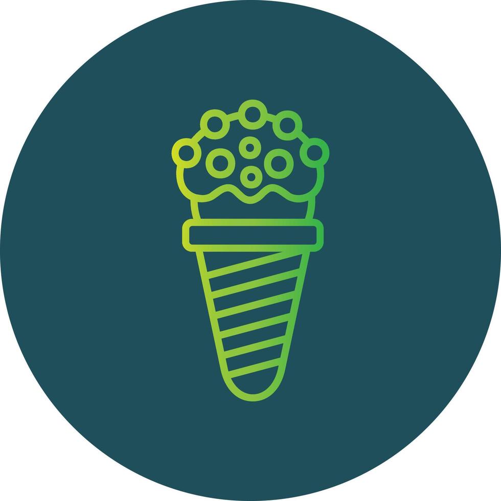 Ice Cream Cone Creative Icon Design vector