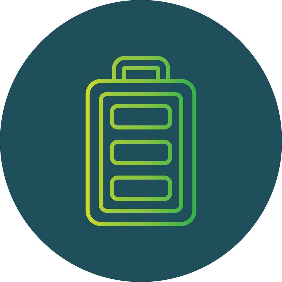 Full Battery Creative Icon Design vector