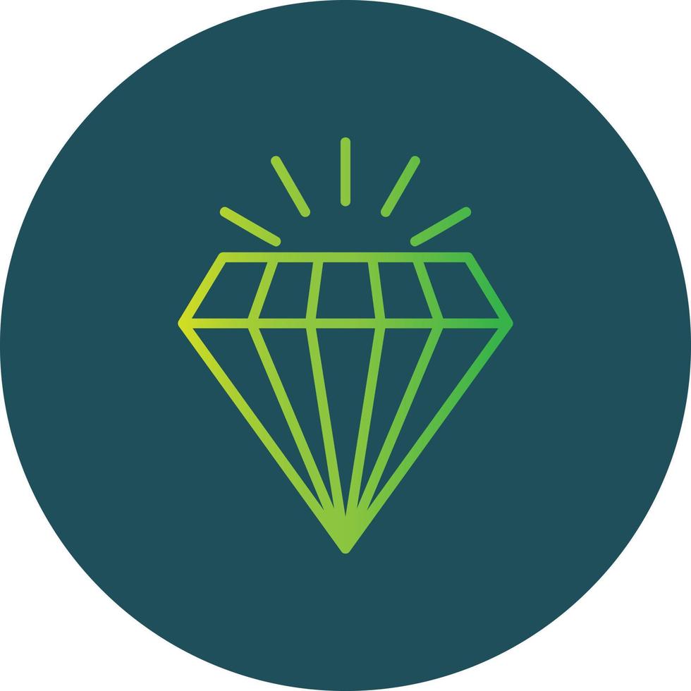 diseño de icono creativo de diamante vector