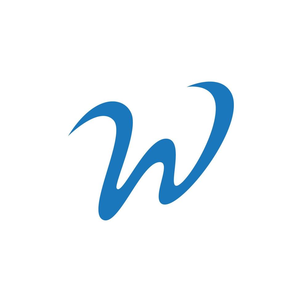 W Letter Logo Template vector