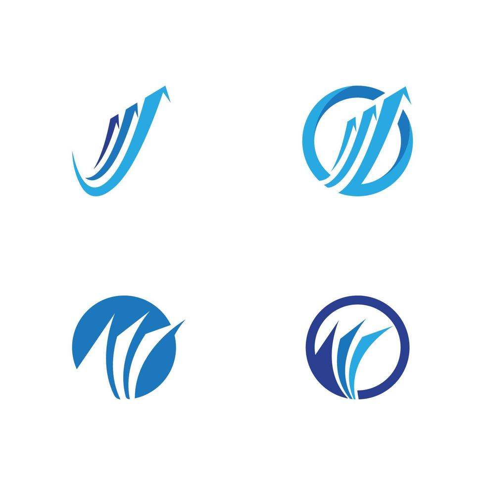 plantilla de logotipo de finanzas empresariales vector