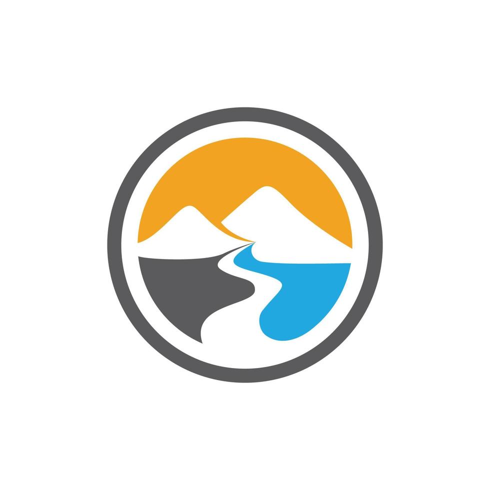 Mountain icon Logo vector