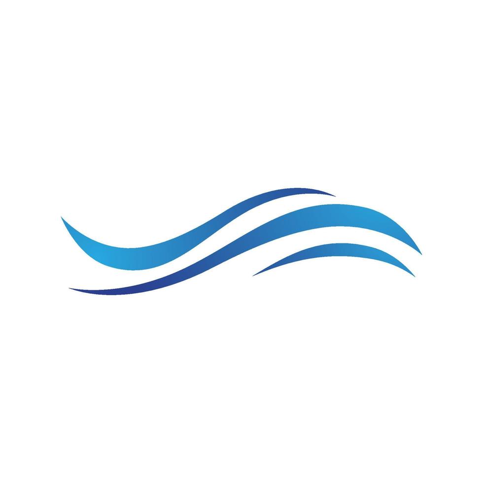 Water wave icon vector