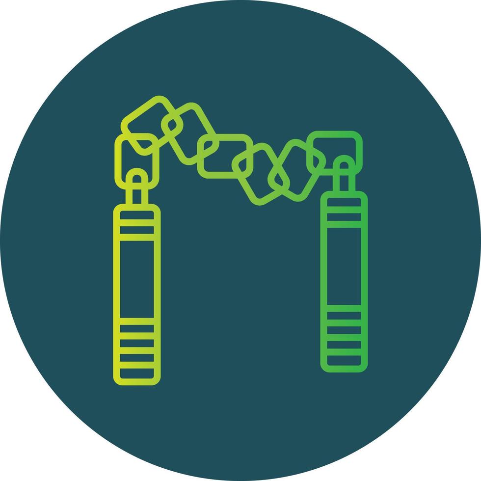 Nunchaku Creative Icon Design vector