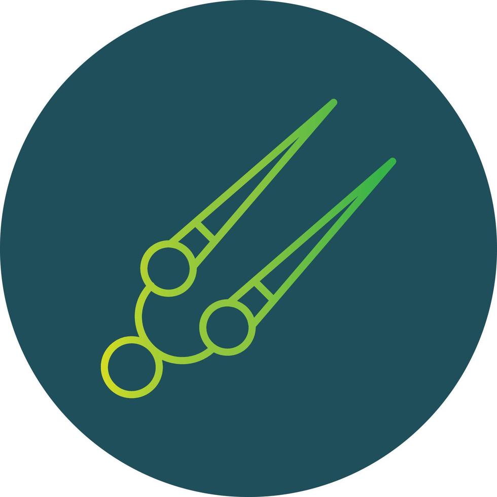 Knitting Needles Creative Icon Design vector