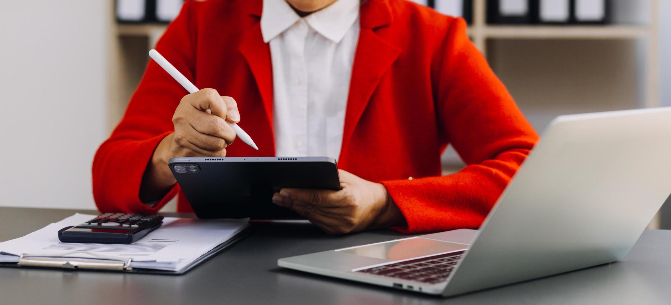 business finance technology and investment trading trader investor. Stock Market Investments Funds and Digital Assets. businessman analyzing forex trading graph financial data. photo