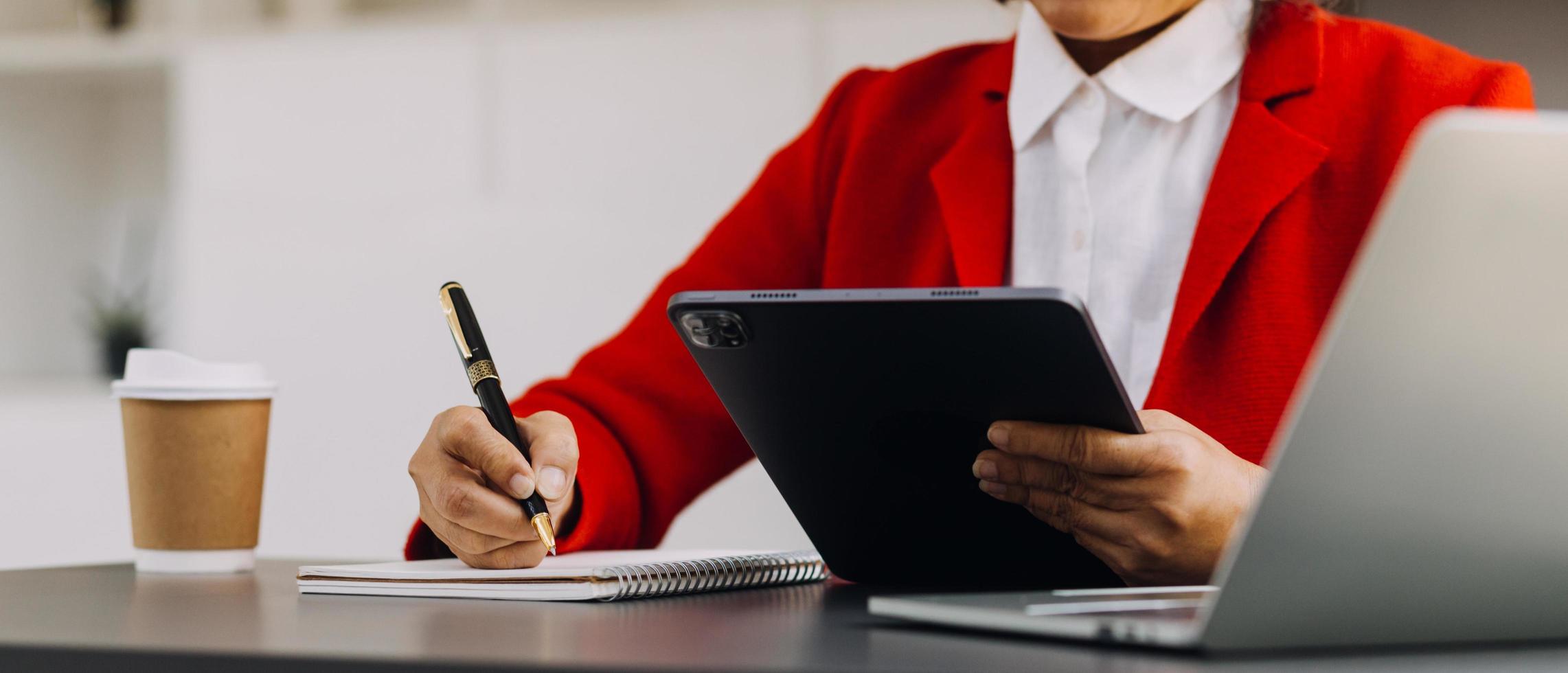 business finance technology and investment trading trader investor. Stock Market Investments Funds and Digital Assets. businessman analyzing forex trading graph financial data. photo