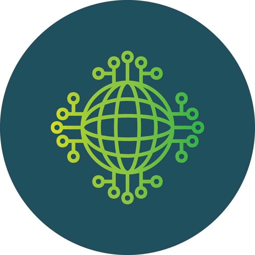 Global Network Creative Icon Design vector