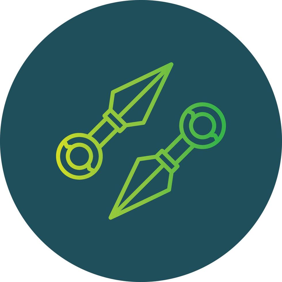 Kunai Creative Icon Design vector