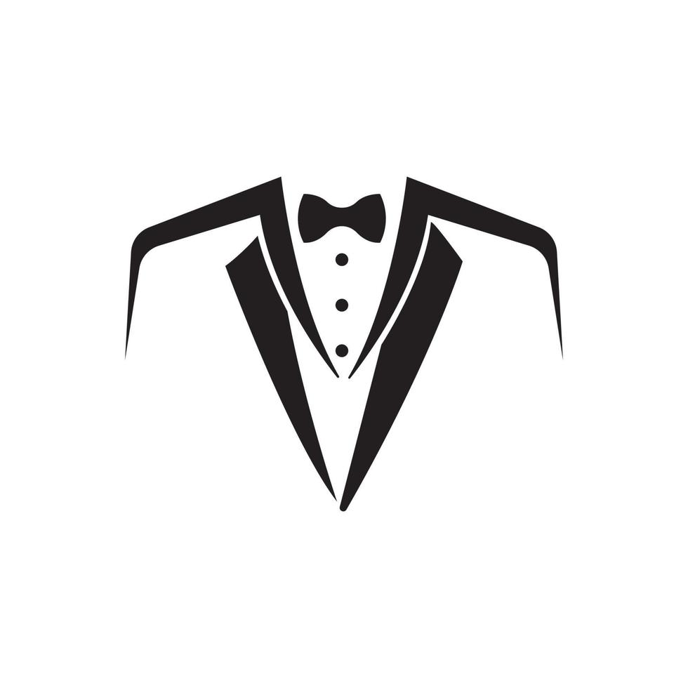 Tuxedo logo design vector