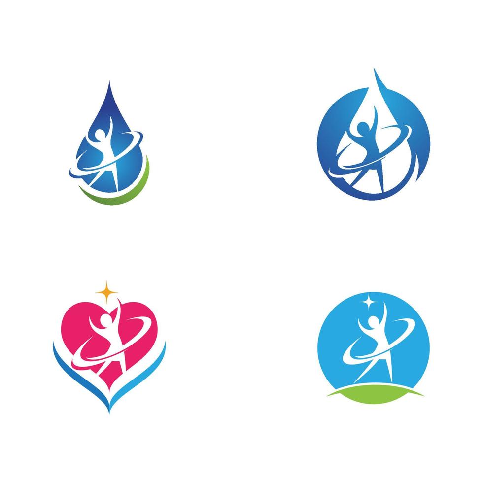 water drop Logo Template vector