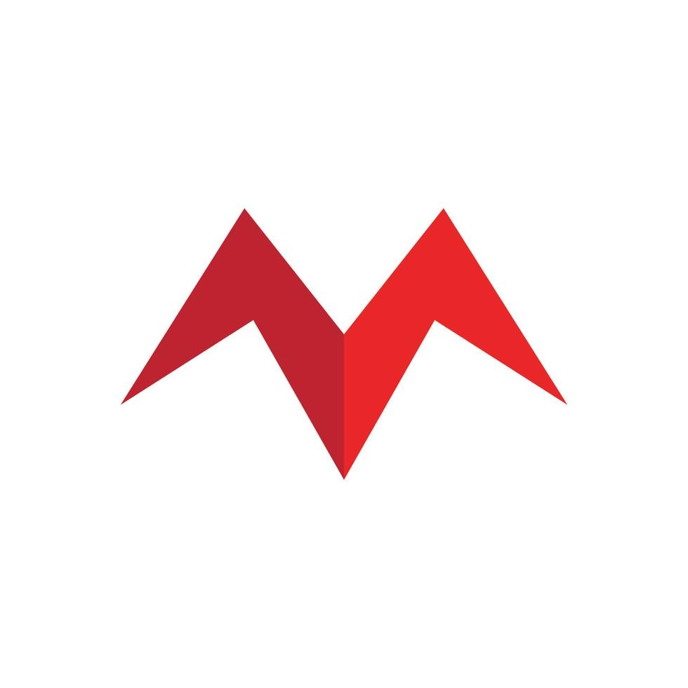 M Letter Logo Template vector