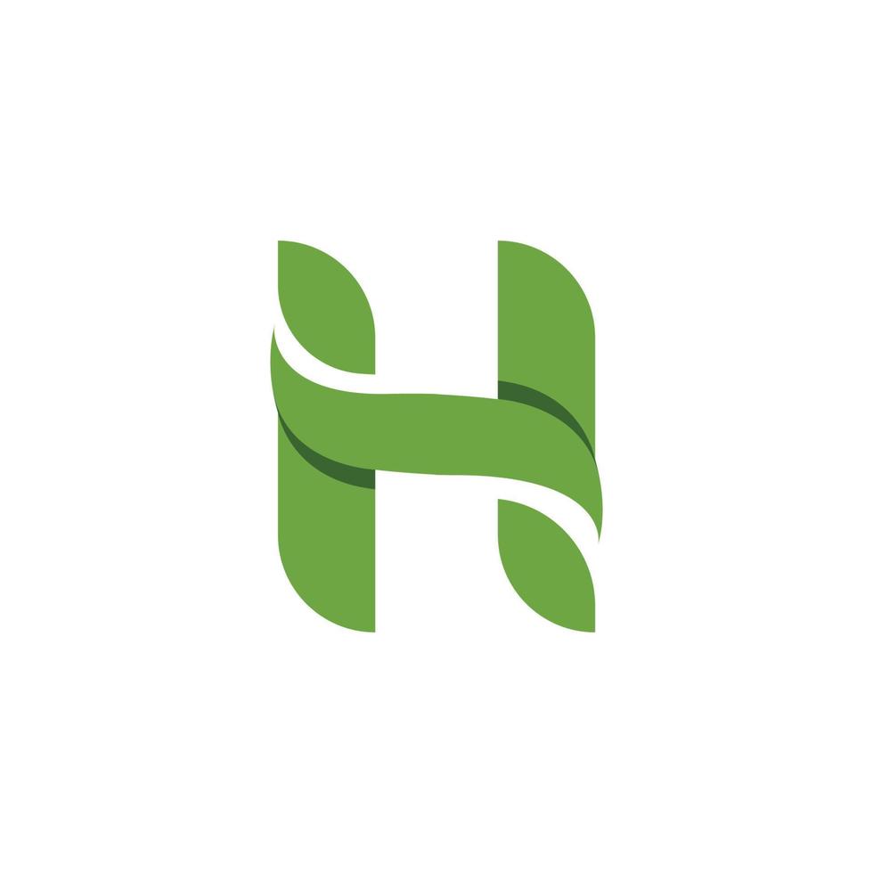 logotipos de la ecología de la hoja del árbol verde vector