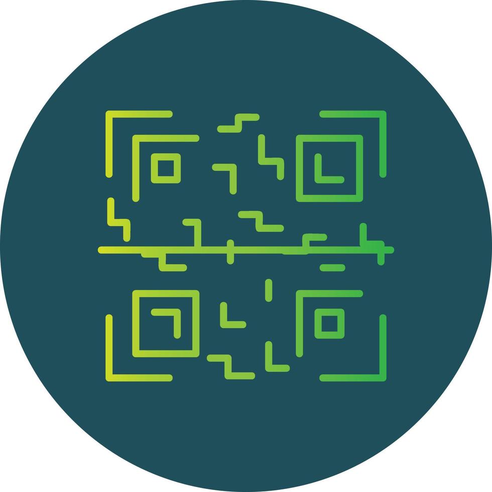 Qr Code Creative Icon Design vector