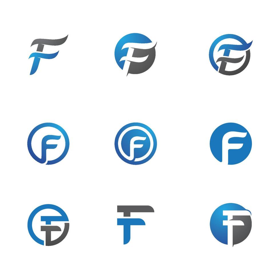 F Letter vector icon