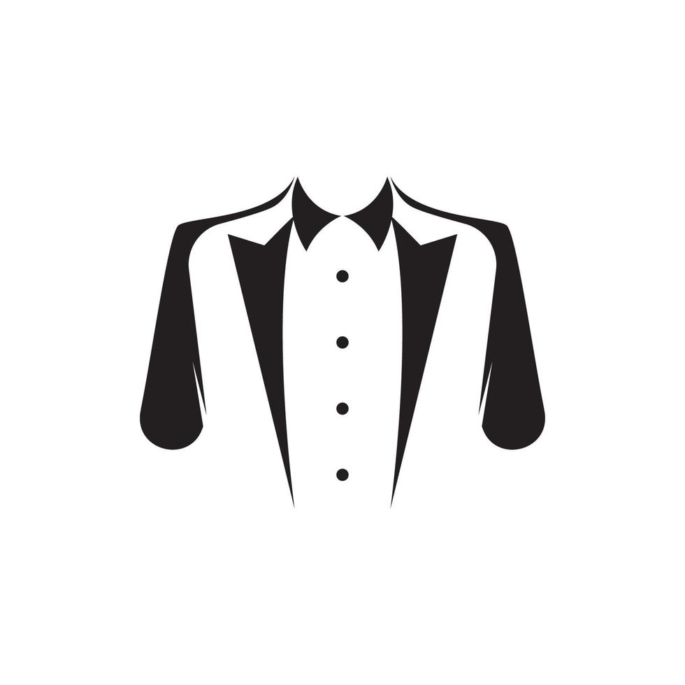 Tuxedo logo design vector