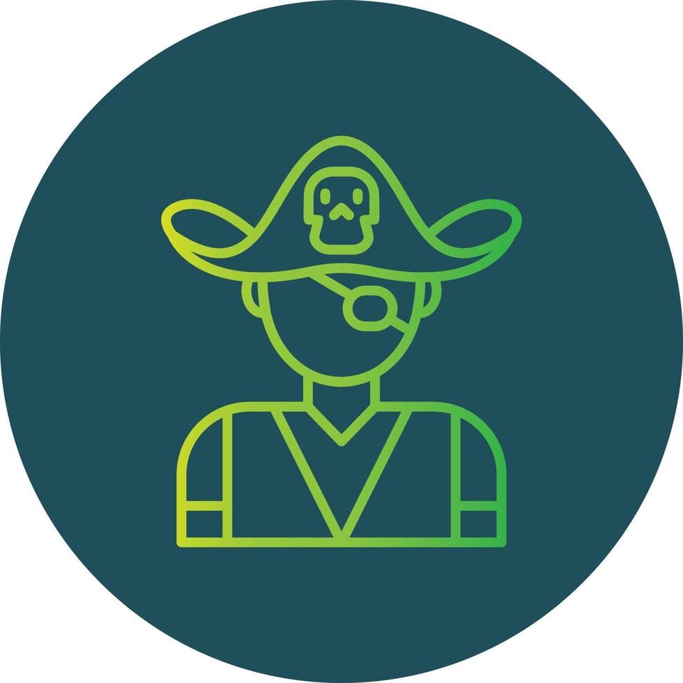 diseño de icono creativo pirata vector