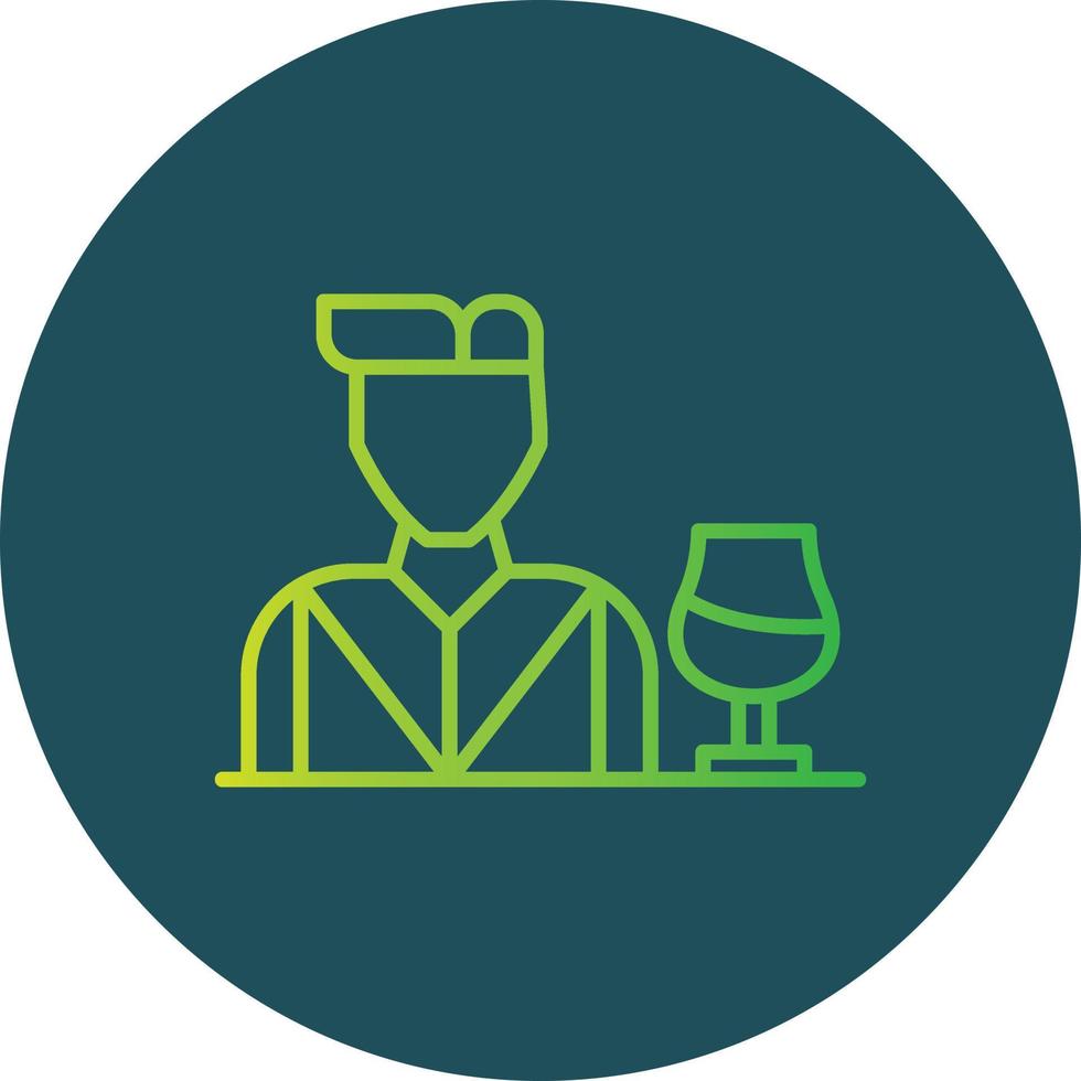 Bartender Creative Icon Design vector